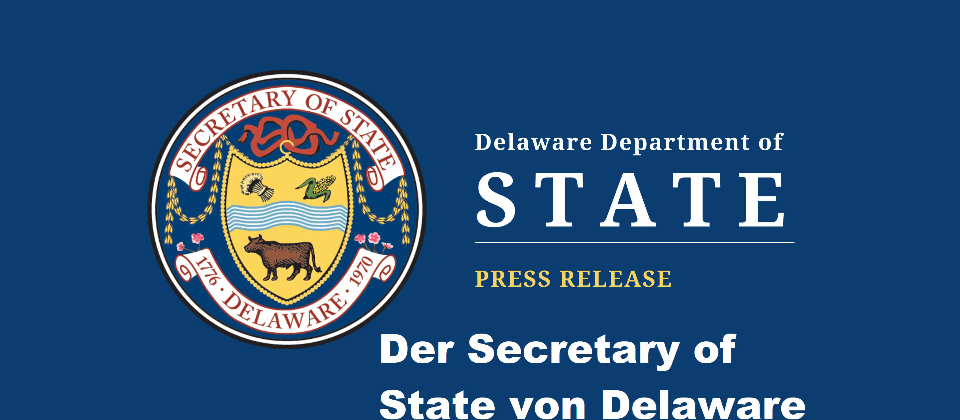 Der Secretary of State von Delaware